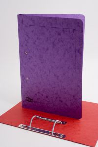 Exacompta Europa Spiral Files Foolscap Lilac (Pack of 25) 3004