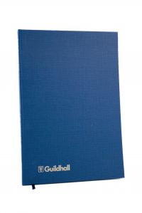 Guildhall Account Book Casebound 298x203mm 7 Cash Columns 80 Pages Blue 31/7Z