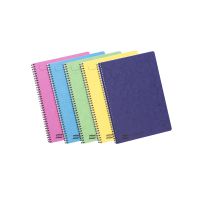Europa Notebook Sidebound Twin Wire 90gsm Ruled Micro Perf 120pp A4 Assortd Colours C Ref 3154Z [Pack 10]
