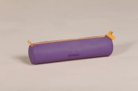 Rhodiarama Round Pencil Case Italian Leatherette Purple