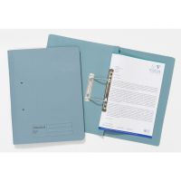 Guildhall Spring Transfer File Manilla Foolscap 285gsm Blue (Pack 25) - 346-BLUZ