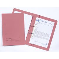 Guildhall Spring Transfer File Manilla Foolscap 315gsm Pink (Pack 50) - 348-PNKZ