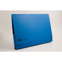 Europa Document Wallet Manilla A3 Full Flap 265gsm Blue (Pack 25) - 4785