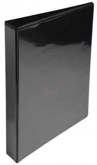 ValueX Presentation Ring Binder PVC 2 D-Ring A4 25mm Rings Black (Pack 10) - 51826NE