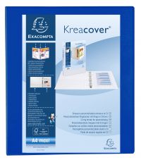Exacompta Krea 4D Ring Binder A4 Maxi 47mm Spine Blue PK10
