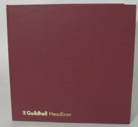 Guildhall Headliner Account Book Casebound 298x305mm 4 Debit 16 Credit 80 Pages Red 58/4-16Z