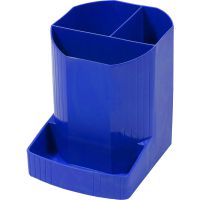 Exacompta Forever Mini-Octo Recycled Pen Pot 3 Compartments Cobalt Blue
