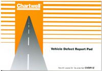 Chartwell Tachograph Vehicle Defect Report Pad 50 Sheets Ref CVDR1