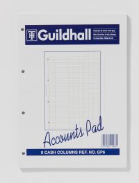Exacompta Guildhall 6-Column Cash Account Pad A4 GP6