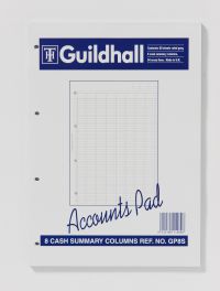 Exacompta Guildhall Account Pad 8-Column Summary A4 GP8S