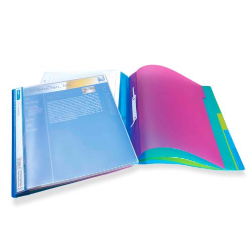 Rapesco Project File Polypropylene A4 Plus 5 Part Transparent Assorted Colours (Pack 5)