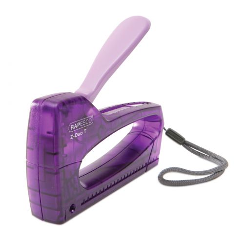 Rapesco Z-Duo T Gun Tacker Plastc Transparent Purple