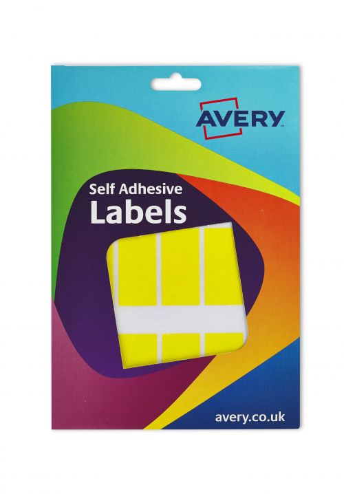Avery Coloured Labels Wallet 25x50mm Yllw 16-315 330 Labels