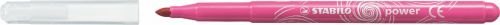 10493ST - STABILO power Felt Pen 2mm Line Assorted Colours (Wallet 24) - 280/24-01