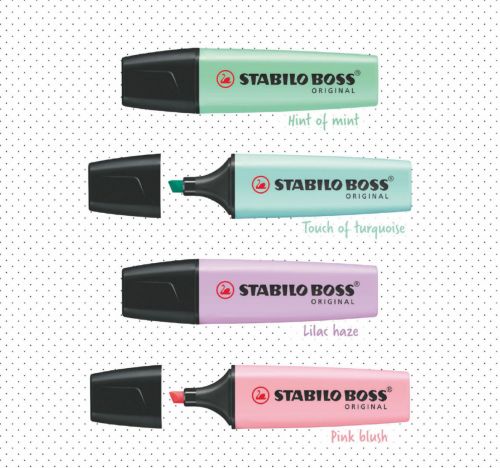 Stabilo Boss Original Highlighter Assorted Pastel (Pack of 4) 70/4-2