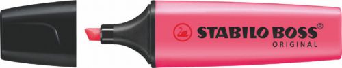 STABILO BOSS ORIGINAL Highlighter Chisel Tip 2-5mm Line Pink (Pack 10) - 70/56