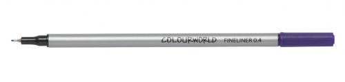 ValueX Fineliner Pen 0.4mm Line Assorted Colours (Pack 10) - 729700 Fineliner & Felt Tip Pens 18680HA