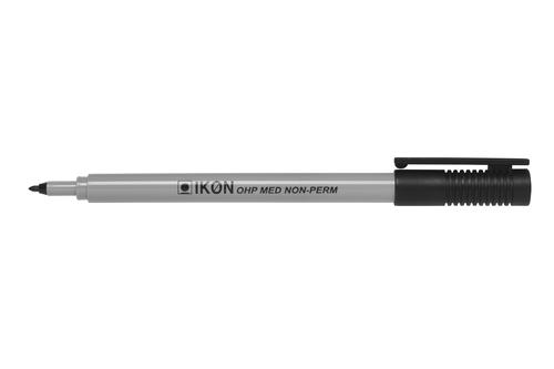 ValueX OHP Pen Non-Permanent Medium 0.7mm Line Black (Pack 10)  18575HA