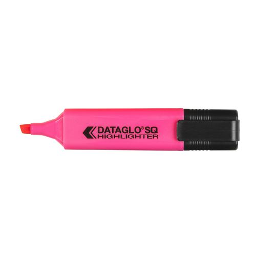 ValueX Flat Barrel Highlighter Pen Chisel Tip 1-5mm Line Pink (Pack 10)