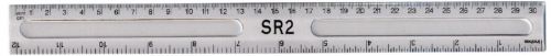Value Ruler Clear 30cm Pack of 20