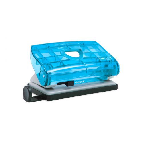 Rapesco 810-P 2-Hole Punch 12 Sheets Assorted Trnsprnt clrs