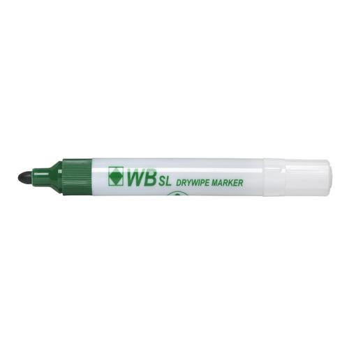 ValueX Whiteboard Marker Bullet Tip 2mm Line Green (Pack 10)
