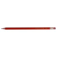 ValueX HB Pencil Rubber Tip Red Barrel (Pack 12)