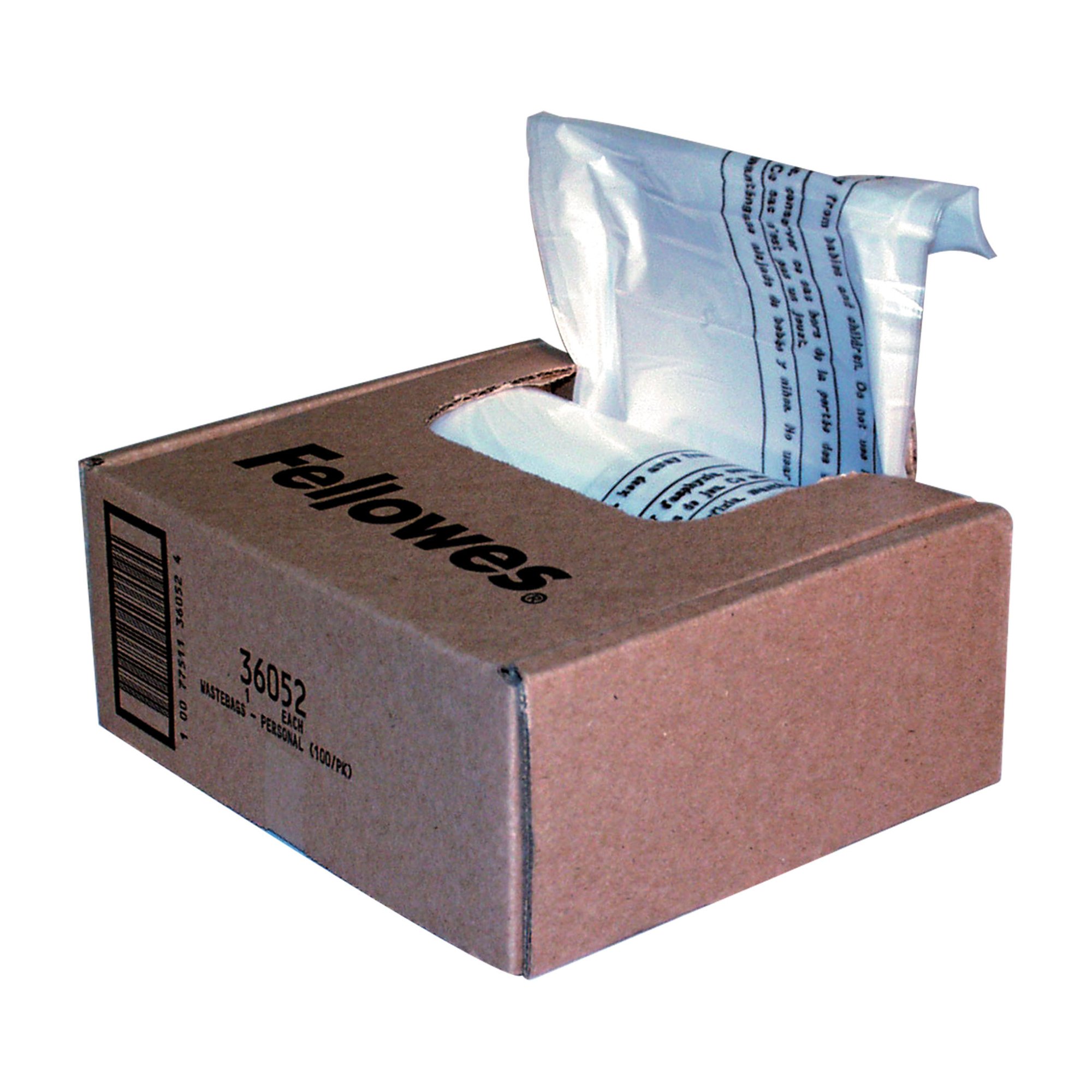 Fellowes Shredder Wastebags - 30L Pk100