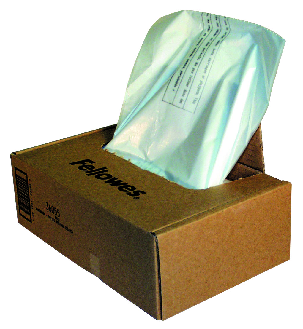 Fellowes Shredder Bags Capacity 165 Litre [for C-380 C-480 Series] Ref 36055 [Pack 50]