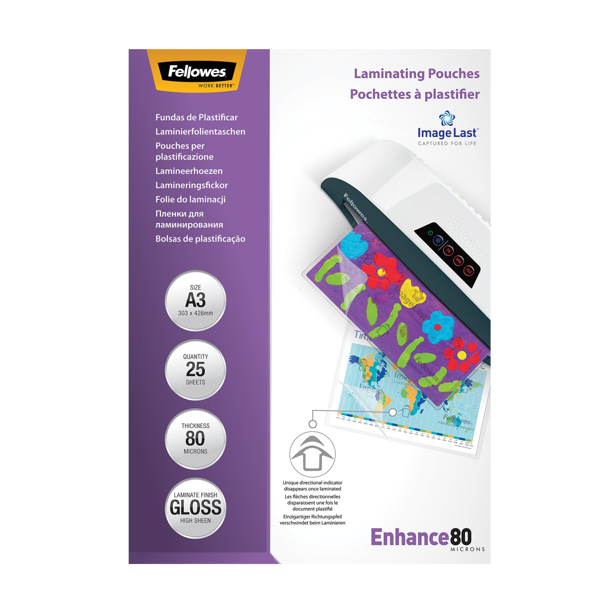 Fellowes ImageLast A3 80 Micron Laminating Pouch - Pk25