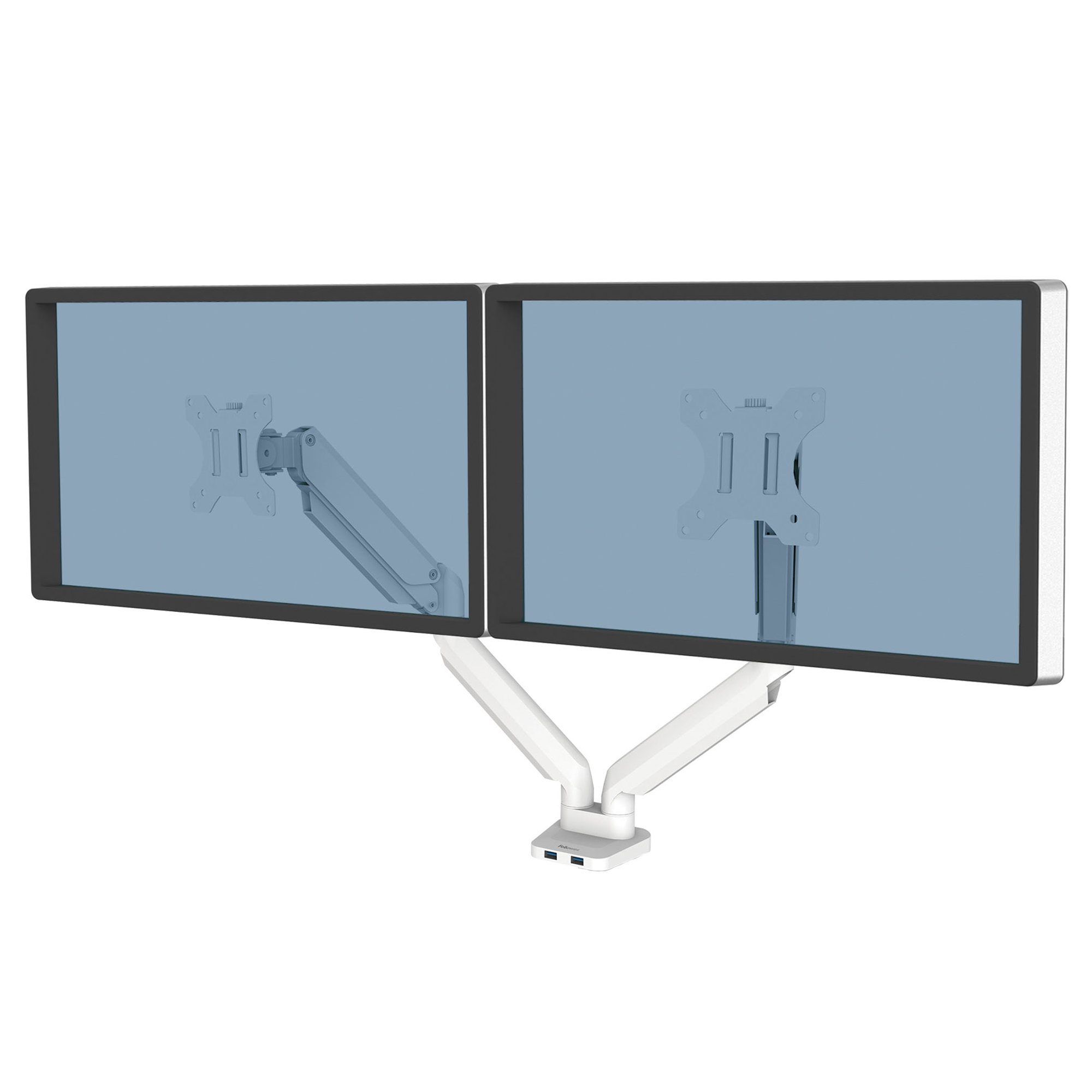Platinum Series Dual Monitor Arm Wht