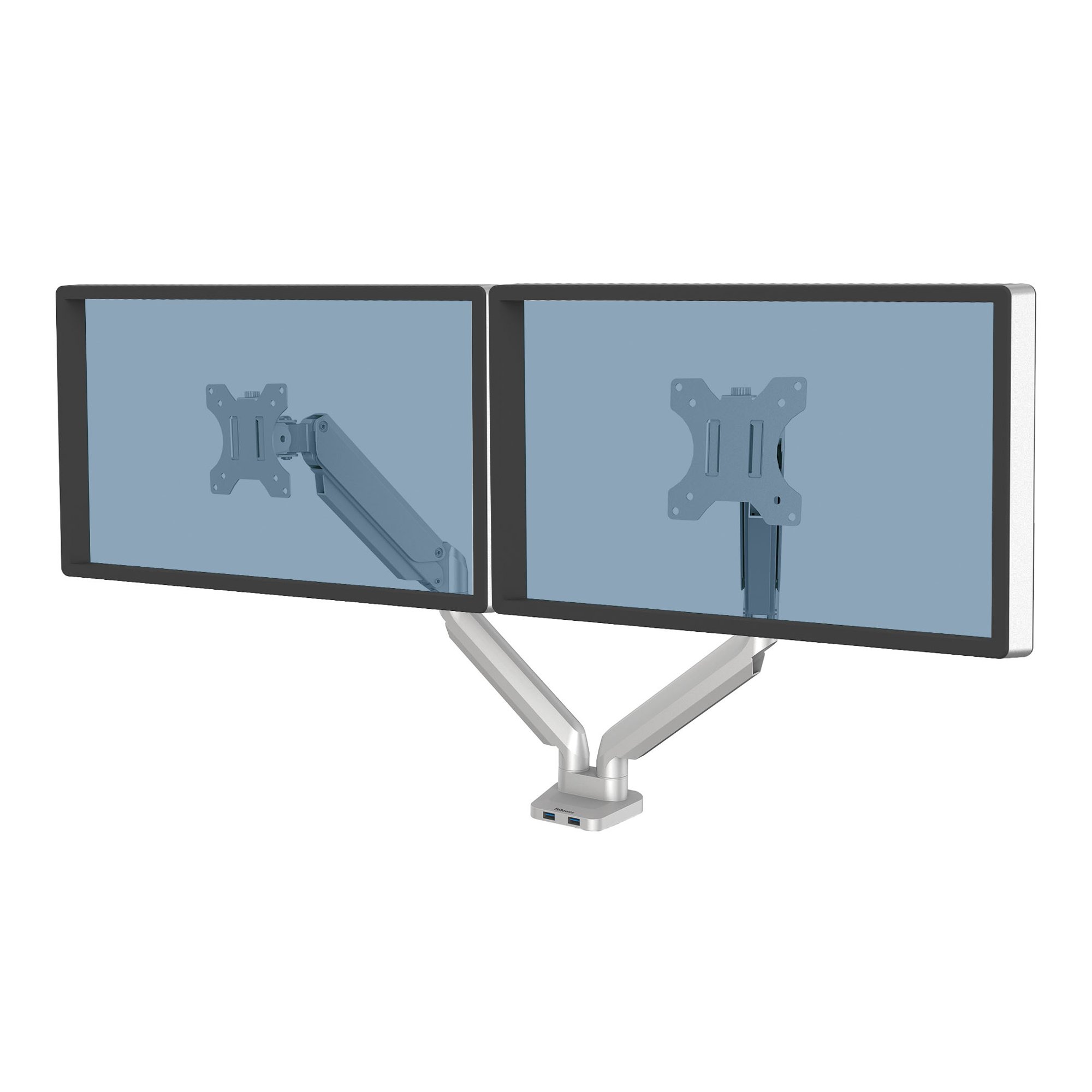 Platinum Series Dual Monitor Arm Silver