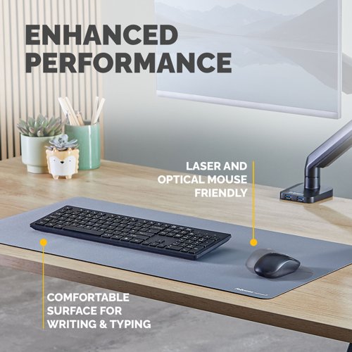 Fellowes Breyta Desk Mat with Antibacterial Protection Marine