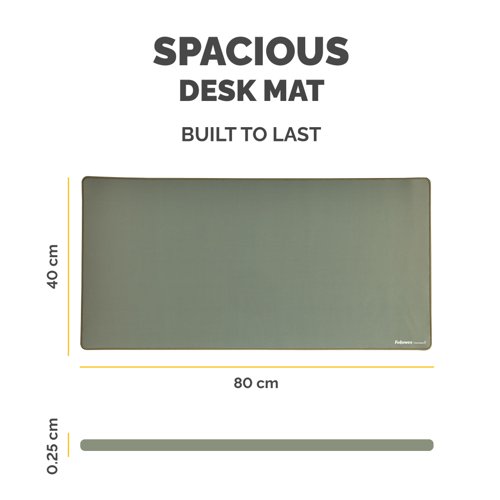 Fellowes Breyta Desk Mat with Antibacterial Protection Sage