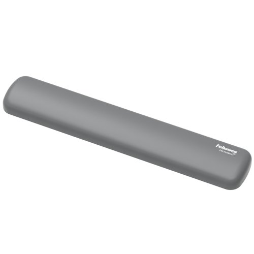 Fellowes Breyta Recyclable Antibacterial Compact Keyboard Wrist Rest Grey - 100142571