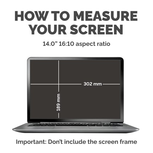 35824J - Fellowes Privascreen 14in 16:10