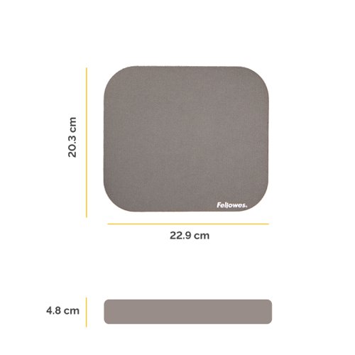 Fellowes Premium Mouse Pad - Silver Pack of 6 31208J