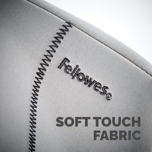 This Fellowes back support features a slimline design and soft touch fabric for comfort. An adjustable strap provides versatile use for a variety of chairs and users. This back support comes in Graphite with contrasting stitching and measures W332 x D78 x H310mm.