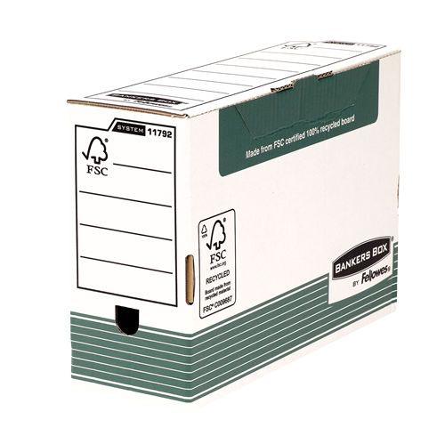 Fellowes Bankers Box Transfer File 120mm FC Green (Pack of 10) 1179201
