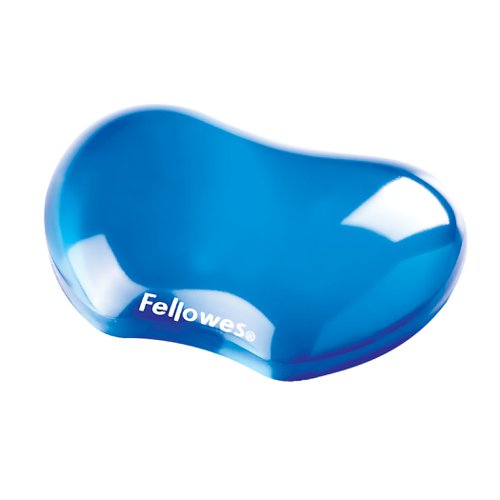 Fellowes Crystals™ Gel Flex Rest Wrist Support Blue
