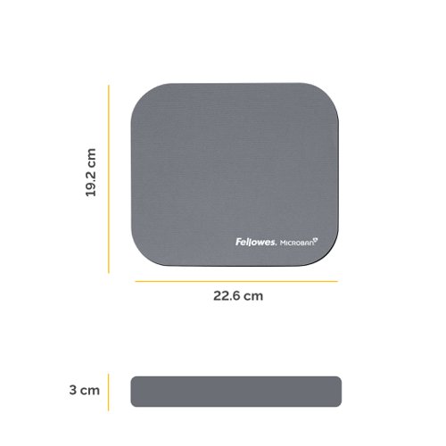 ValueX Mouse Pad with Microban Protection Silver 5934005