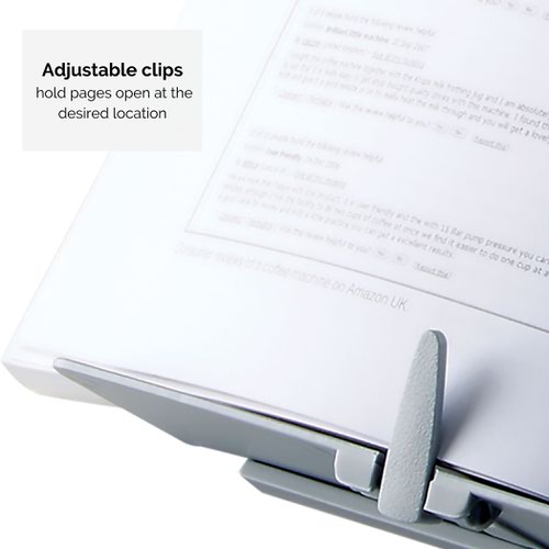 Fellowes BookLift Document Holder Silver 21140 BB21140 Buy online at Office 5Star or contact us Tel 01594 810081 for assistance