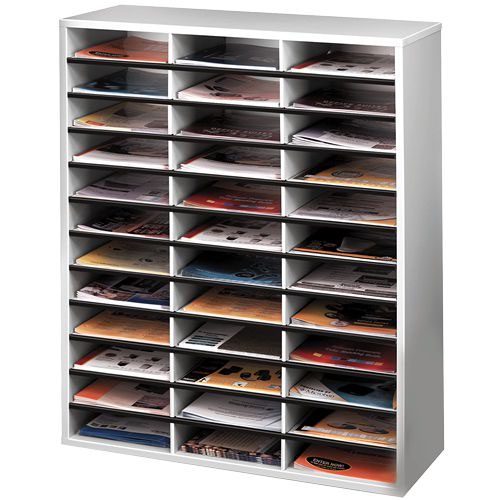 Fellowes Literature Sorter Melaminelaminated Shell 36 Compartments 737x302x881mm