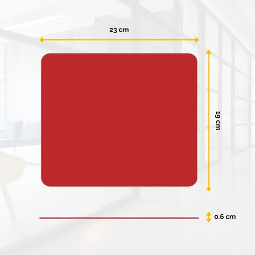 Fellowes 29701 Economy Mouse Pad Red - Pack of 12 | 30181J | Fellowes