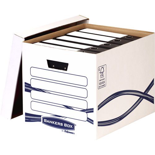 Bankers Box Oyster Large Storage Box  Int Size: 331Wx405Dx320mmH 4461001 - SINGLE