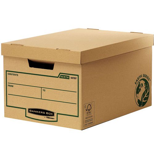 Fellowes 4470701 Earth Large Storage Box Pack of 10
