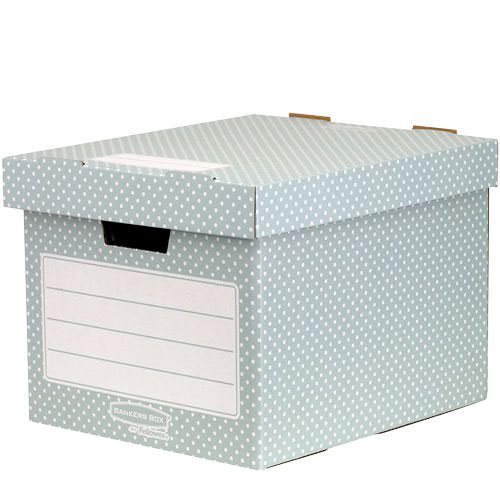 Fellowes Storage Box Green/White 4pk
