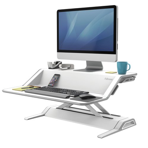 Lotus™ Sit-Stand Workstation – White