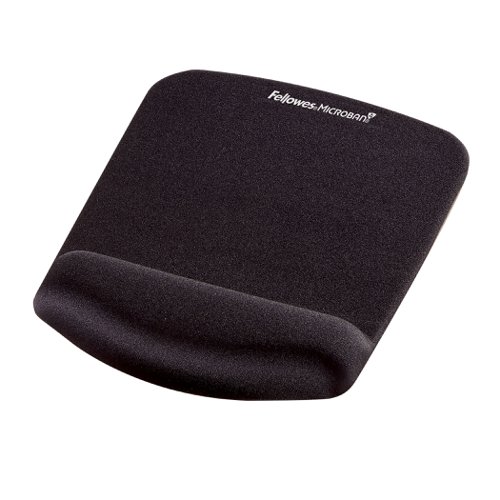 Fellowes PlushTouch™ Mousepad Wrist Support Black