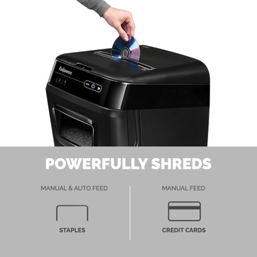Fellowes Automax 200M Microshred Shredder (200 sheet automatic shredding capacity) 4656401